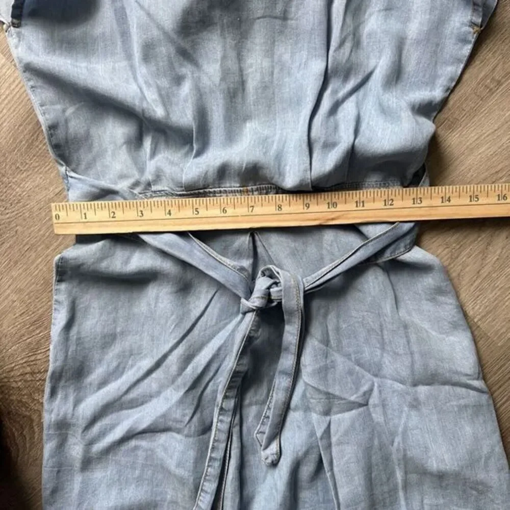 Zara Dress Size Small Poplin jean style‎ lightweight dress summer dress